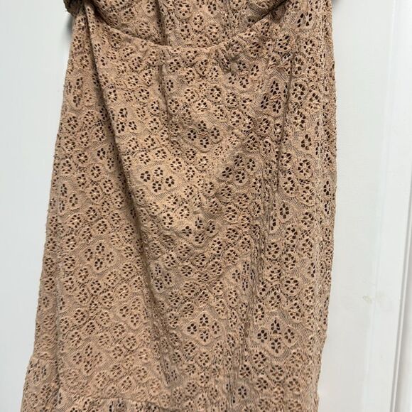 Nightcap Tan Halter Maxi Sundress - Size Small - Like New Summer Maxi Dress - Picture 2 of 4